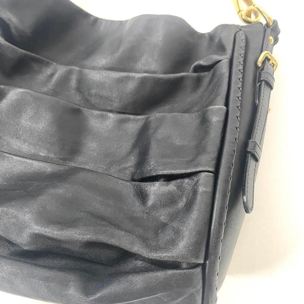 CHRISTIAN DIOR Black Leather Shoulder Bag - Picture 4 of 8